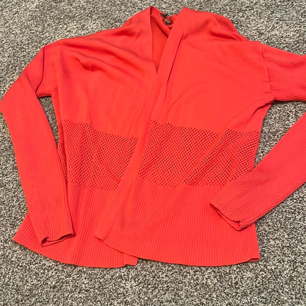 Red/orange cardigan